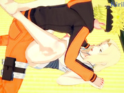 Tsunade and Naruto Uzumaki have deep sex in a Japanese-style room. - Naruto Hentai