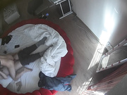 钟点炮房水滴监控TP貌似很赶时间的一对偷情男女骚女戴着文胸上位屁股扭的非常好看