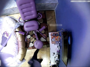 苗条性感的漂亮美女酒店炮椅上被男友各种高难度动作狂插,女说：我看见你那个东西特别恐惧,怕你找不到洞插!