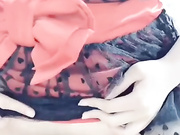 司语女神可爱制服装颜射