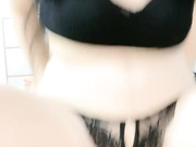 酒店黑色亮片吊带裙肉丝高跟受不了了